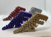 Flexi Rex/ Flex Dino - Fidget 3D Printed Keyring - Keychain - Gift 3D Printed, Under 5 pounds
